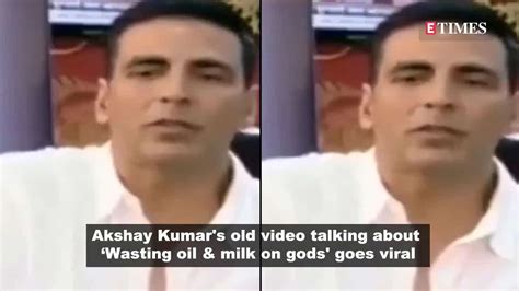 Akshay Kumars Old Video Questioning Hindu Religious Practice