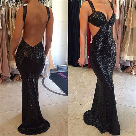 black prom dress backless prom dress sequins prom gown sexy prom dress long prom dress ma049