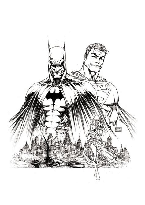 Michael Turner Superman Batman 8 Cover In Frank