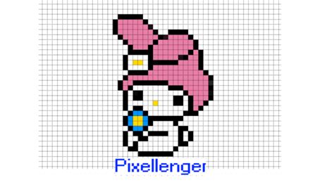 Rabbit My Melody Pixel Art Pixel Art Easy Pixel Art Pixel Art Pattern