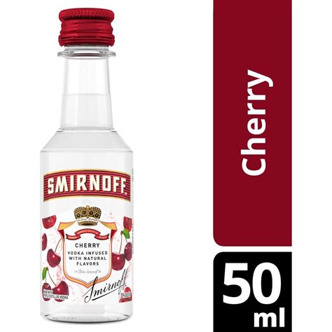 Smirnoff Vodka Cherry 10 X 50ml Mini Alcohol Bottles Bourbon Central