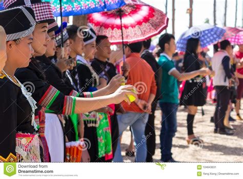Vientiane Capital, Laos - November 2017: Hmong Girl Wearing The Hmong ...