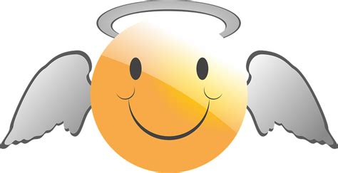 Emoticon Smiley Angel · Free Vector Graphic On Pixabay