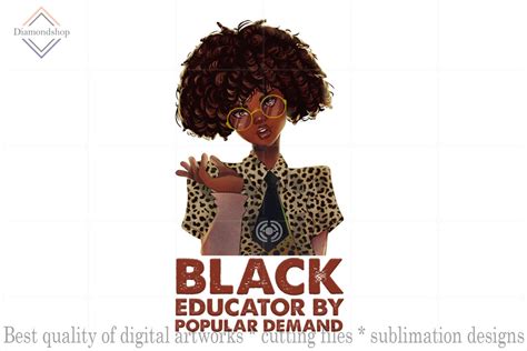 Black Educator Sublimation Files Graphics ~ Creative Market