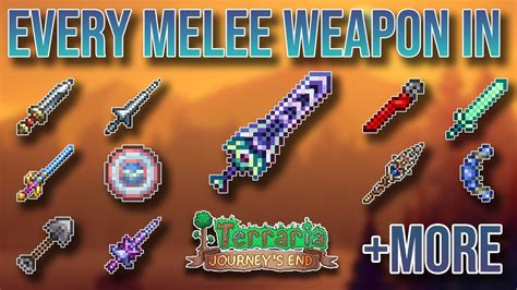 Terraria Journey's End | EVERY SINGLE MELEE WEAPON IN 1.4 | How to get ...