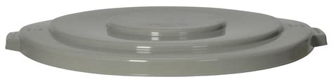 Cmc 5501gy Grey Round Lid 27 12 Diameter X 2 12 Height For Huskee