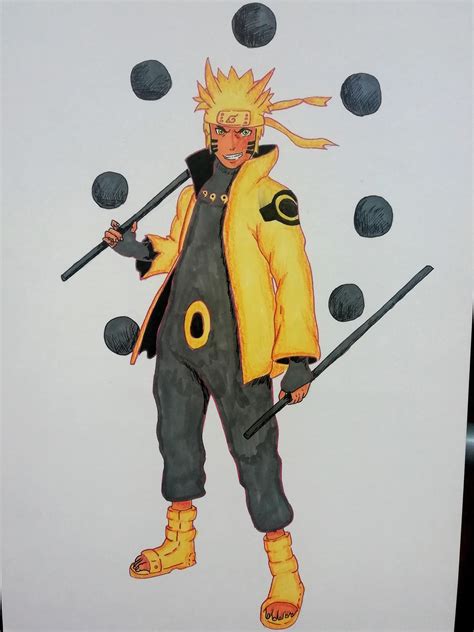 Naruto Sage Of Six Paths Mode Drawing Comment What You Think Rnaruto