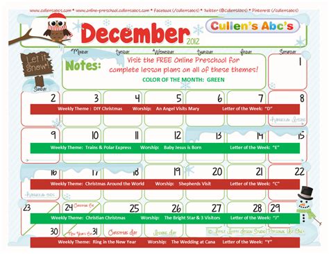 Preschool Calendars Free Childrens Videos And Activities