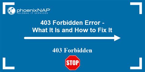 403 Forbidden Error What Is It And How To Fix It {tips For Webmasters}