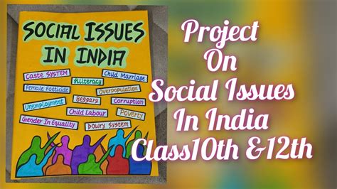 Project On Social Issues In India For Class 10thenglish Project On