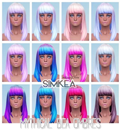 Mythical Bea Ombres At Simkea Sims 4 Updates
