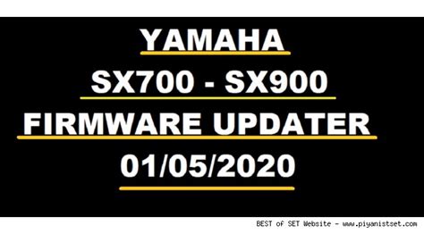 Yamaha Psr Sx700 Sx900 Firmware Updater May 2020 Dİrect Download
