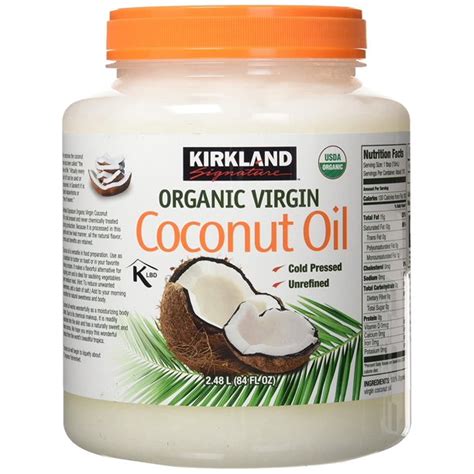 Cold Pressed Unrefined Organic Virgin Coconut Oil 84 Oz