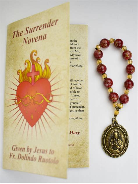 Surrender Novena With 8mm Bead And Medal Catholic Devotions