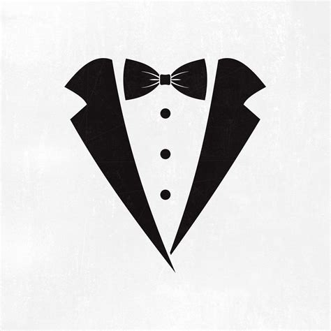 Tuxedo Svg Image For Use Suit Tie Outfit Wedding Groom Etsy