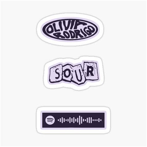 Olivia Rodrigo Sour Sticker By Popvibex In 2021 Stickers Aesthetic