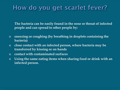 Ppt Scarlet Fever Causes Symptoms Treatment And Prevention