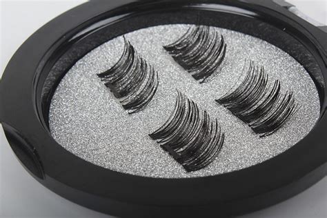 professional 3d double magnetic eyelashes natural beauty no glue reusable fake false eye lashes