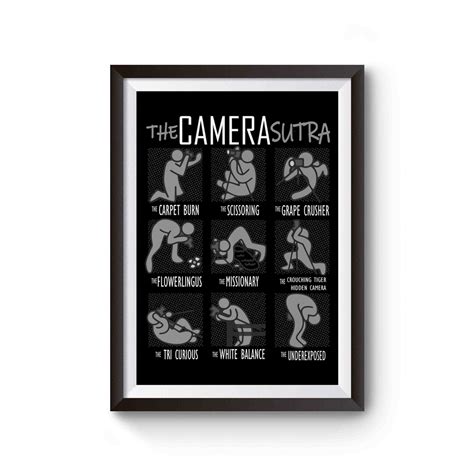 the camera sutra funny photographer camera poster