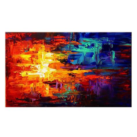 Fire And Ice Abstract Painting