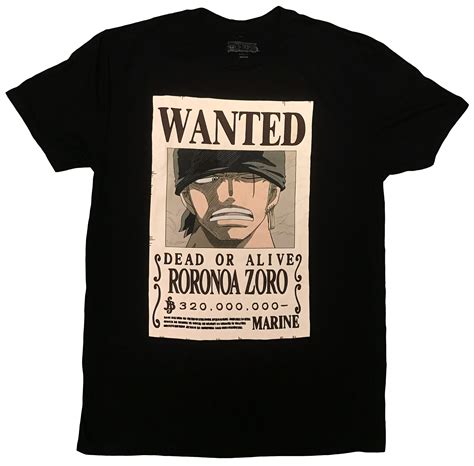 Buy One Piece Roronoa Zoro Bounty T Shirt Officially Licensed Online