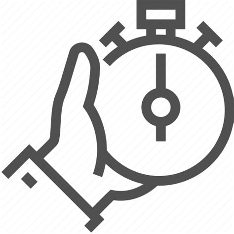 Fast Hand Note Stopwatch Time Timer Track Icon