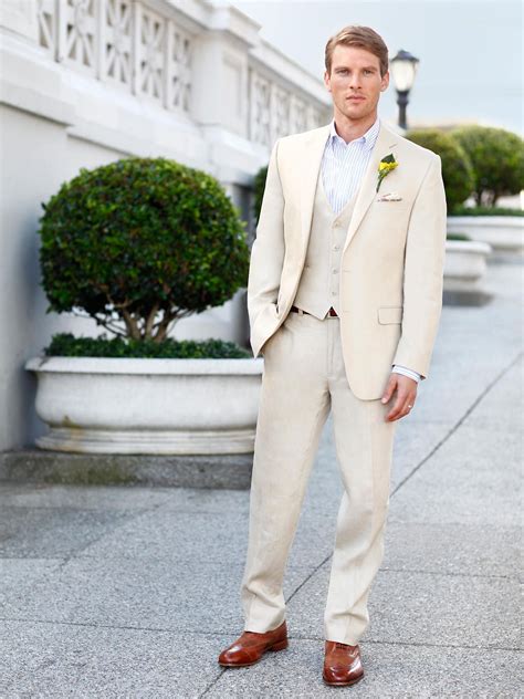 Salvatore exte wool feel mens suit 2 button jacket flat front pants pure black. Wedding Party Linen Suit | Men's Wearhouse | Groomsmen ...