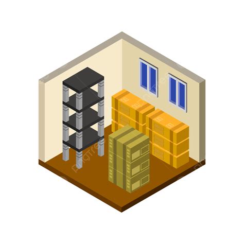 Warehouse Isometric Logistics Vector Art Png Illustrated Isometric And