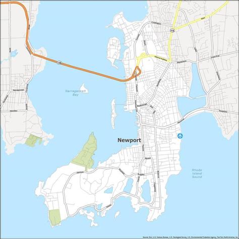 Newport Rhode Island Map Gis Geography