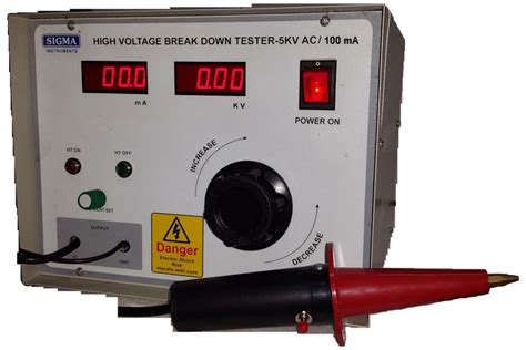 High Voltage Tester Sigma Kv Ac Ma Sigma Instruments Sunil Associates Test And