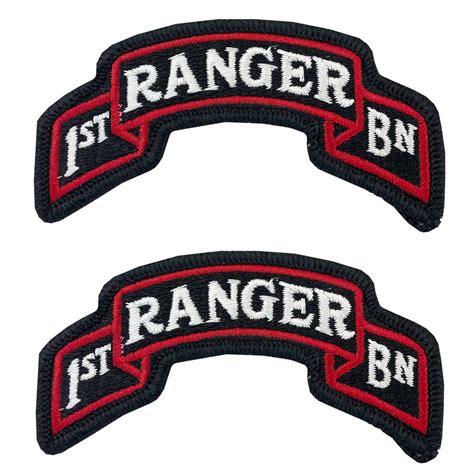 Army First Ranger Battalion 75th Infantry Color Embroidered Scroll