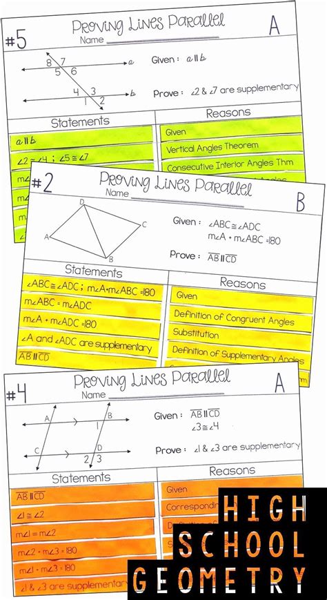 In these worksheets, students identify parallel and perpendicular lines. 50 Proving Lines Parallel Worksheet in 2020 (With images ...