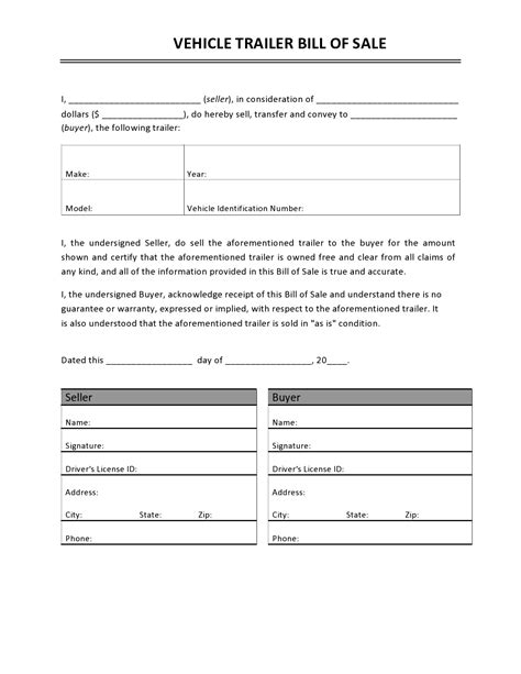 Bill Of Sale You Can Print Bill Of Sale Form