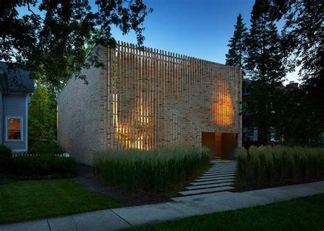 Modern Brick House Design In Chicago That Whimsically Plays With Light