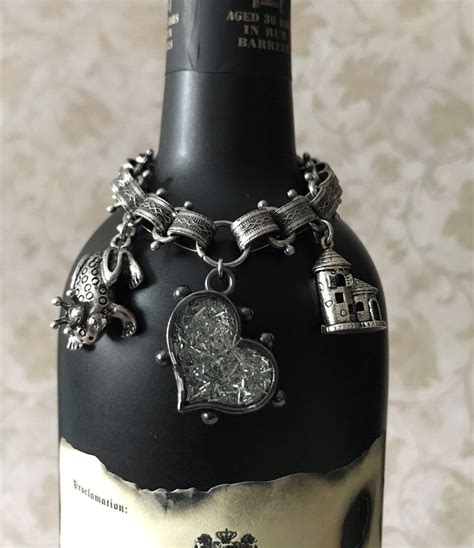 Bottle Charm Jewelry Medieval Wedding Engagement Wine Etsy Bottle