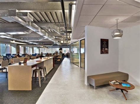 Modern Office With Open Space Interior With Industrial Touches