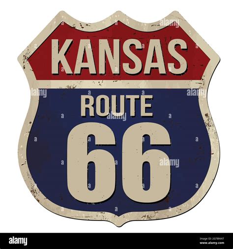 Historic Road Route 66 Stock Vector Images Alamy