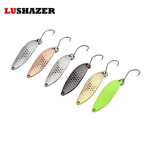 6pcslot Spoon Bait Fishing 2g33mm 3g38mm Metal Jig Lures Isca