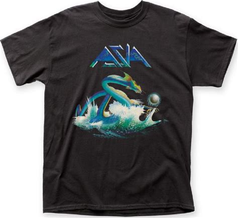 Asia T Shirt Asia Supergroup Debut Album Cover Artwork Mens Black