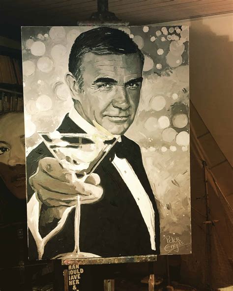 James Bond Actor Sean Connery With Martini Destroyed In Warehouse Fire