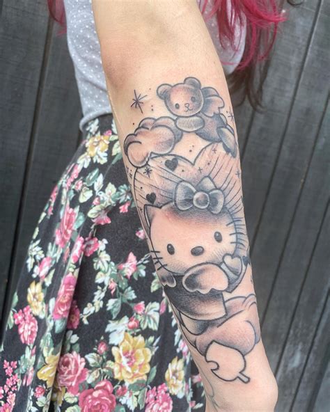 Hello Kitty Tattoo On Arm