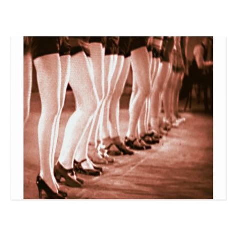 Retro Vintage Dancing Women Beautiful Dancing Legs Postcard Zazzle