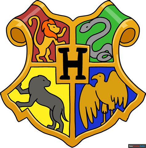 Harry Potter Hogwarts Crest Coloring Pages