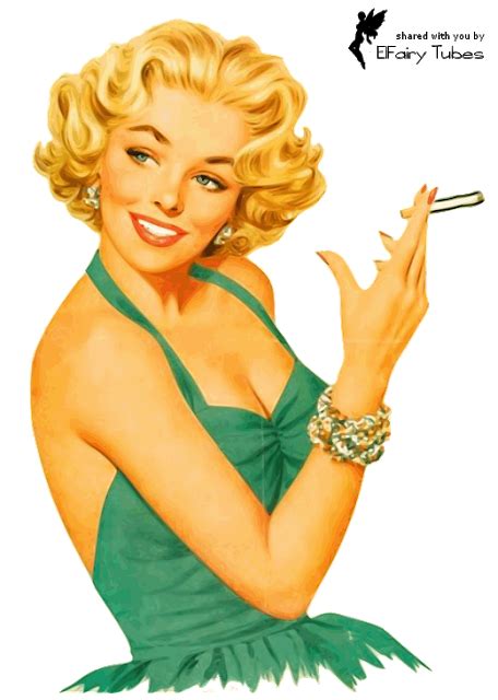 Pin Up Girl Cannabis Smoking Cigarette Poster Pul Vector Png Download
