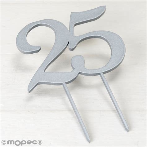 Cake Topper Decorativo Para 25 Años W125 Las Cosas De Nane