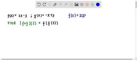 1/4 • fraction to percent: Let f(x)=2 x-3 and g(x)=-x+3 . Find each function…