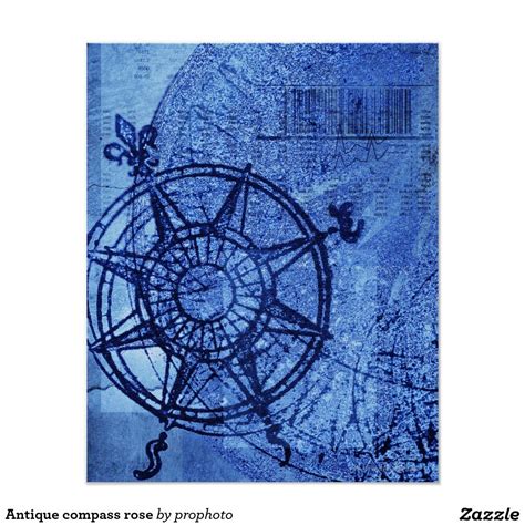 antique compass rose poster compass rose prints poster prints