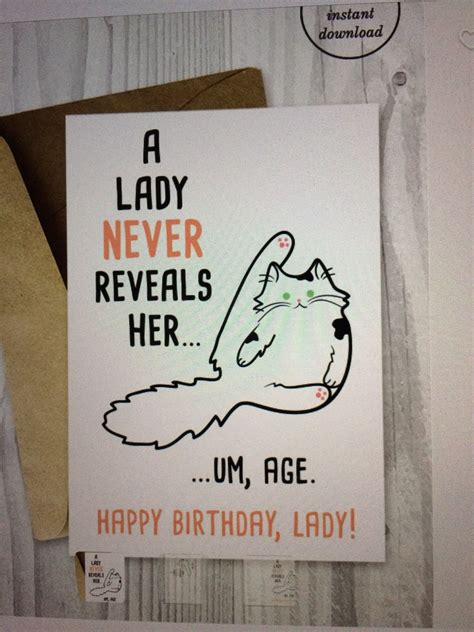 Funny Cat Birthday Card Cat Birthday Card Birthday Card Printable Funny Birthday Cards