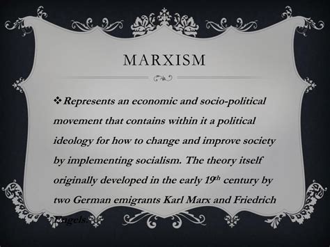 Ppt Marxist Theory Powerpoint Presentation Free Download Id2745857