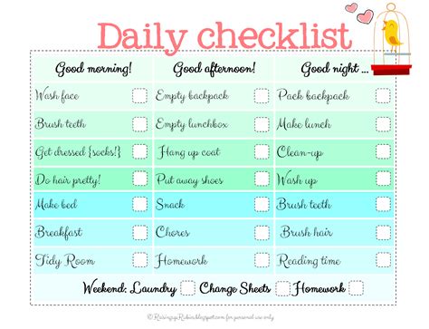 Raising Up Rubies Blog Back To School Checklist Free Print ♥